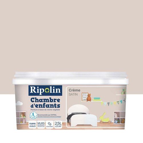 Peinture beige creme Ripolin chambre d'enfants 2,5L