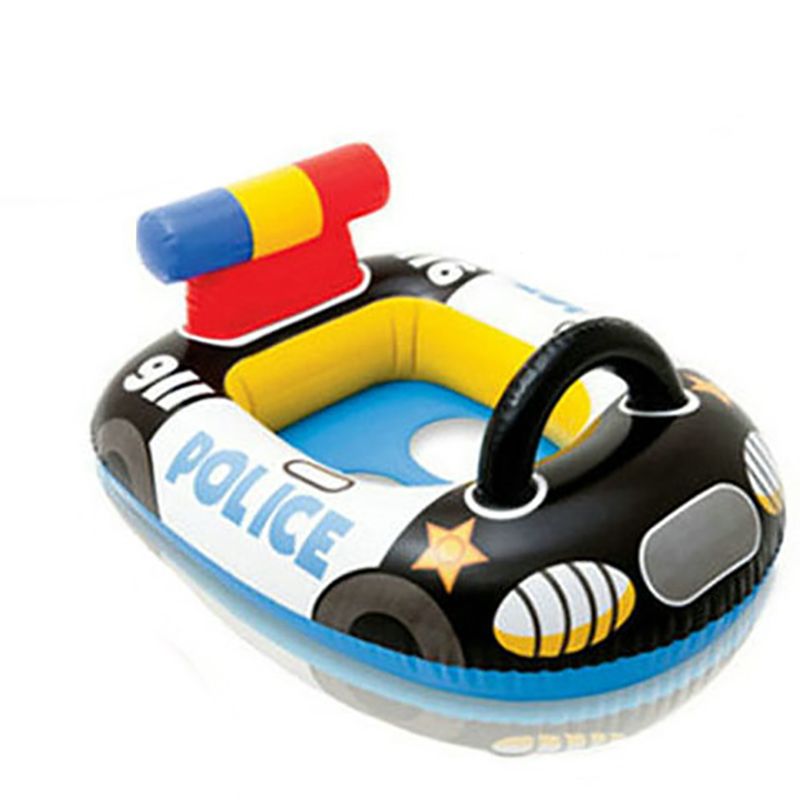 Bouee Enfant Cartoon Voiture De Police Gonflable Fauteuil Securite Piscine Natation Bebe Une Bouee Gonflable Des Images 70 57cm Fp021 Rakuten