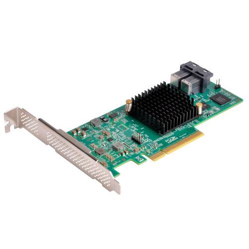 SilverStone ECS05 - Contrôleur de stockage (RAID) - 8 Canal - SATA 6Gb/s / SAS 12Gb/s - profil bas - RAID 0, 1, 10, 1E - PCIe 3.0 x8