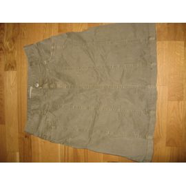 Jupe Yessica Mi Longue Droite Coton 42 Kaki 