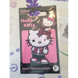 Écusson Patch Thermocollant Hello Kitty Pantalon Bretelles
