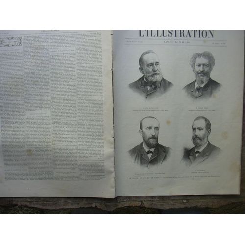 L'illustration Journal Universel N° 2516 - Gravures: M.Puvis De Chavannes, M.Carolus Duran, M.Dalou, M. Bracquemond - Le Salon Du Champ-De-Mars, Le President Et Les Vice-Presidents De La ...