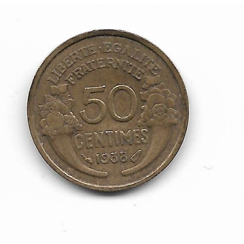 Pièce De 50 C Morlon Bronze-Aluminium 1938