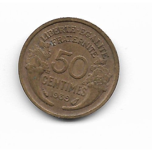 Pièce De 50 C Morlon Bronze-Aluminium 1939