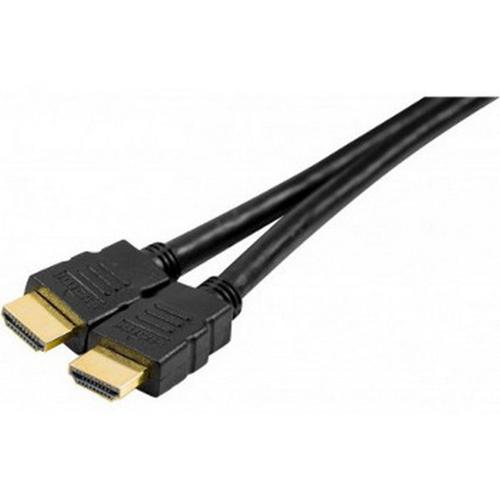 generic - Câble HDMI avec Ethernet - HDMI mâle pour HDMI mâle - 5 m - noir - support 4K