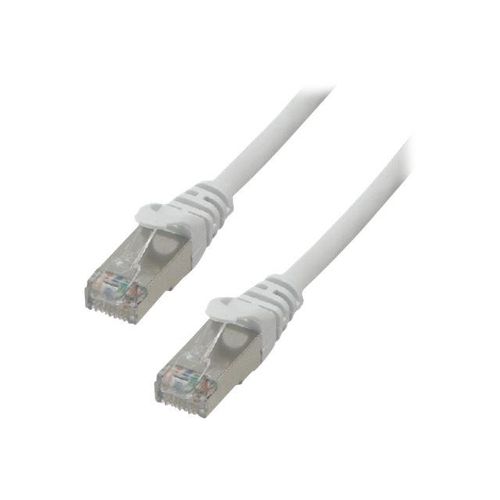 MCL - Cordon de raccordement - RJ-45 (M) pour RJ-45 (M) - 2 m - SFTP - CAT 6a - moulé, sans crochet - blanc
