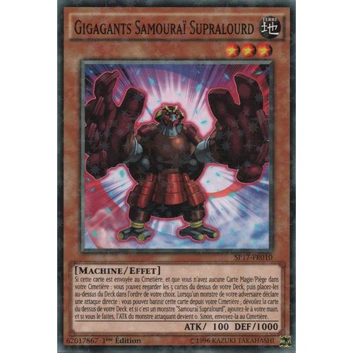 Yu-Gi-Oh! - Sp17-Fr010 - Gigagants Samouraï Supralourd - Starfoil Rare
