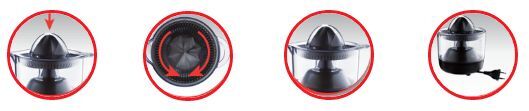 Moulinex Ultracompact PC1208 - Presse-agrumes - 0.45 litres - 25 Watt - noir_image_3|Rakuten