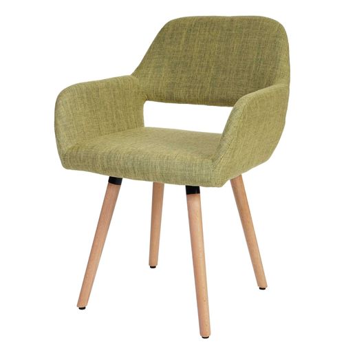 Chaise De Salle À Manger Altena Ii, Fauteuil, Design Rétro Des Années 50   Tissu, Vert Clair