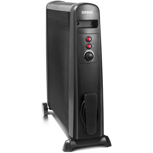 Duronic HV101 Chauffage Electrique en Mica sans Huile ? 2500W ? 3 Puissances ? Thermostat Réglable - Triple Protection ? Portable grâce aux Roulettes et Poignées ? Evite la Surconsommation Energétique