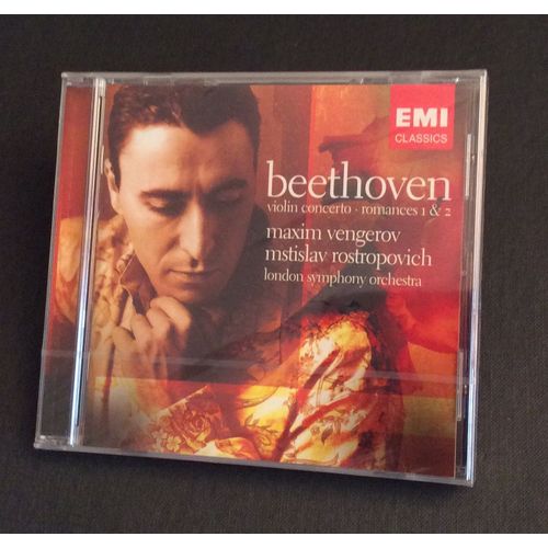 Ludwig Van Beethoven Concerto Pour Violon Et Orchestre En Ré Majeur Op 61 Cadences Vengerov Par Maxim Vengerov Violon Stradivarius Le Kreutzer 1727 London Symphony Orchestra Dir Mstislav Rostropovitch