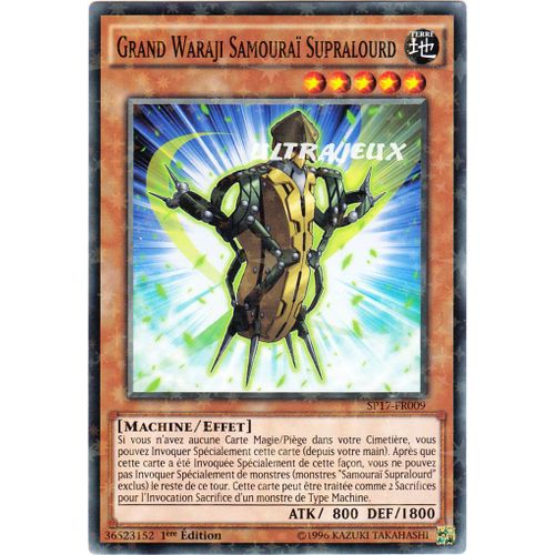 Yu-Gi-Oh! - Sp17-Fr009-St - Grand Waraji Samouraï Supralourd - Starfoil Rare