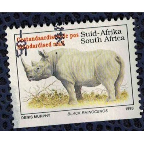 Afrique Du Sud 1993 Oblitéré Used Animaux Sauvages Diceros Bicornis Rhinocéros Noir Su