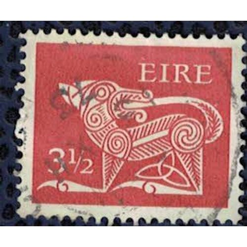 Irlande 1971 Oblitéré Used Art Irlandais Broche Septième Siècle Chien Stylisé Su