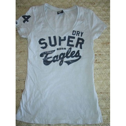 Tee-Shirt Superdry Eagles Taille S Gris