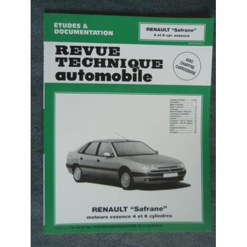 revue technique automobile RTA Renault SAFRANE mot ess 4 et 6 cylindres 