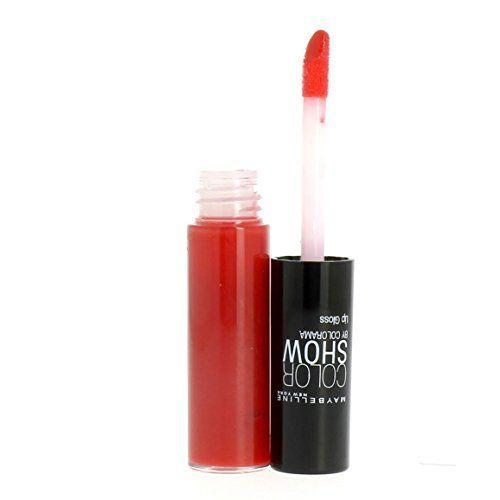 Gemey Maybelline Gloss Color Show Numero 390 Forbidden Red 