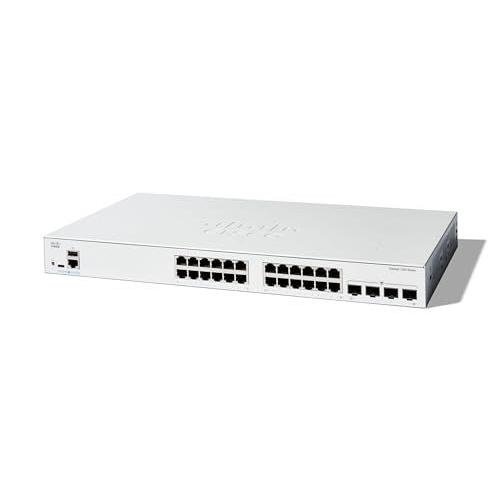 Cisco Catalyst 1300-24T-4G - Commutateur - C3 - Géré - 24 x 10/100/1000Base-T + 4 x Gigabit SFP - Montable sur rack