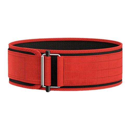 Ceinture De Levage De Poids Autobloquante De 90 Cm, Ceinture De Soutien De Fitness, Ceinture D'entraînement Rouge