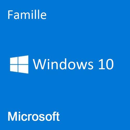 Windows 10 Famille / "Version Dématérialisée"