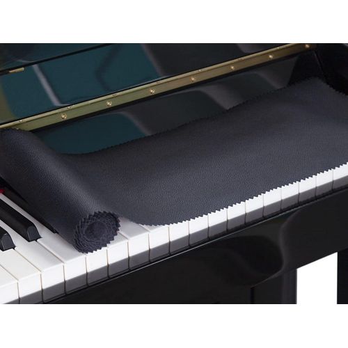 Piano Demi-Couverture, Couverture De Piano Anti-Poussière, Lavable Doux Extensible Pour Clavier De Pianos