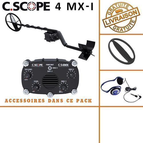 C-Scope - Détecteur de Métaux CS 4MX avec protège disque et casque audio