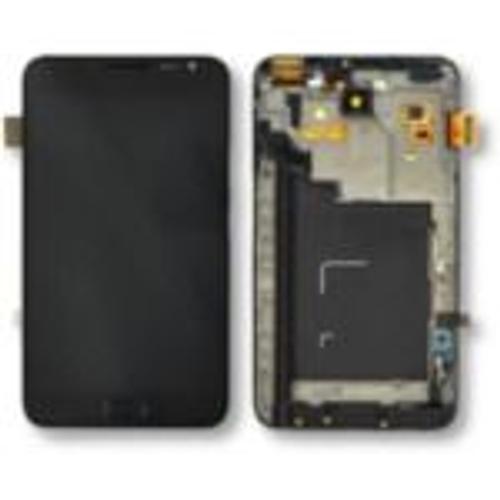 Ecran Tactile + Lcd Noir Avec Châssis De Remplacement Pour Samsung Galaxy Note 1 (Gt-N7000/Gt-I9220)