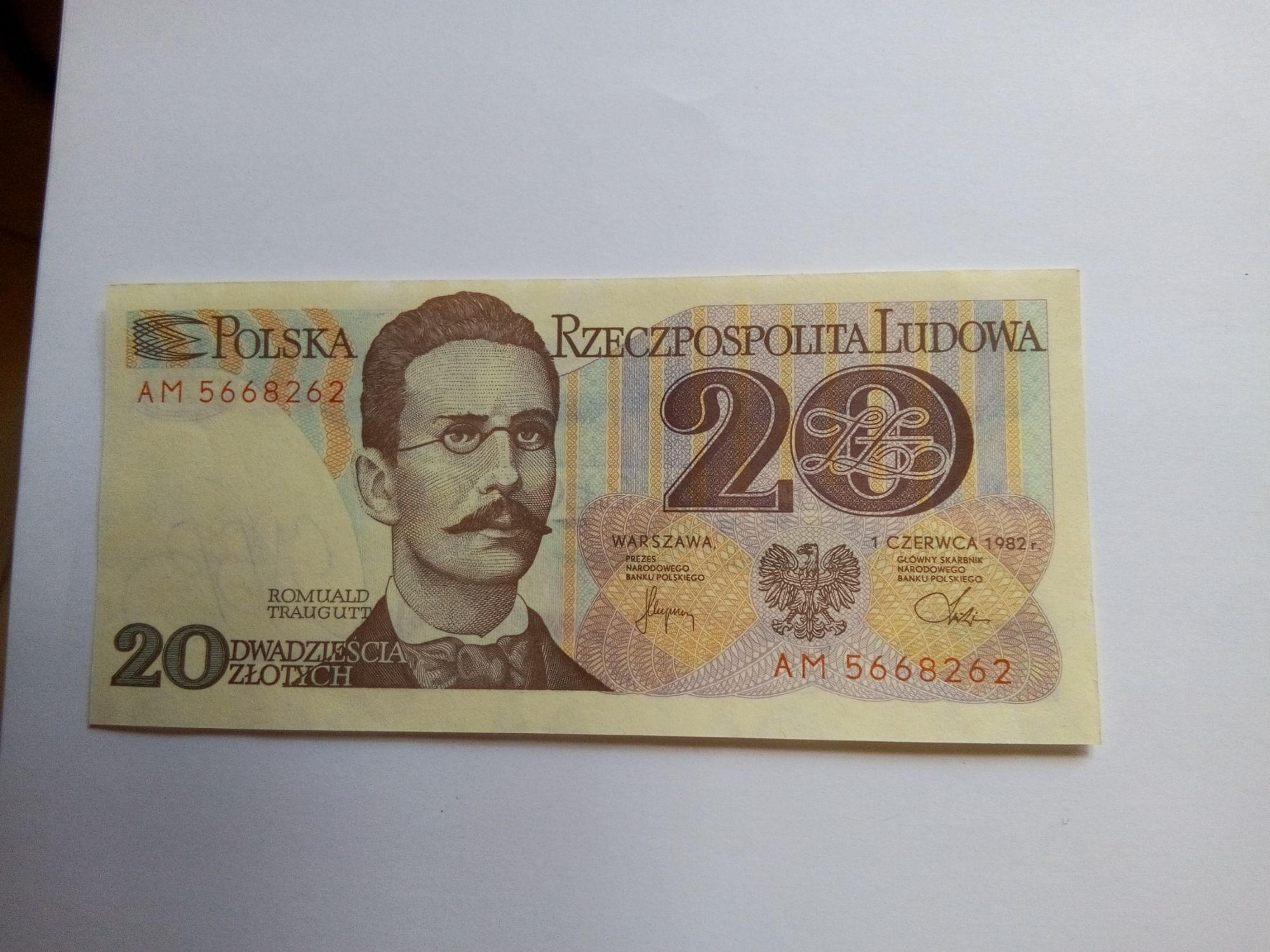 Billet 20 Zlotych Pologne