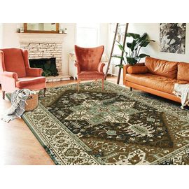140x200cm Tapis De Sol Bohème Tapis Antidérapant Tapis Vintage Décoration D'intérieur - Style 1