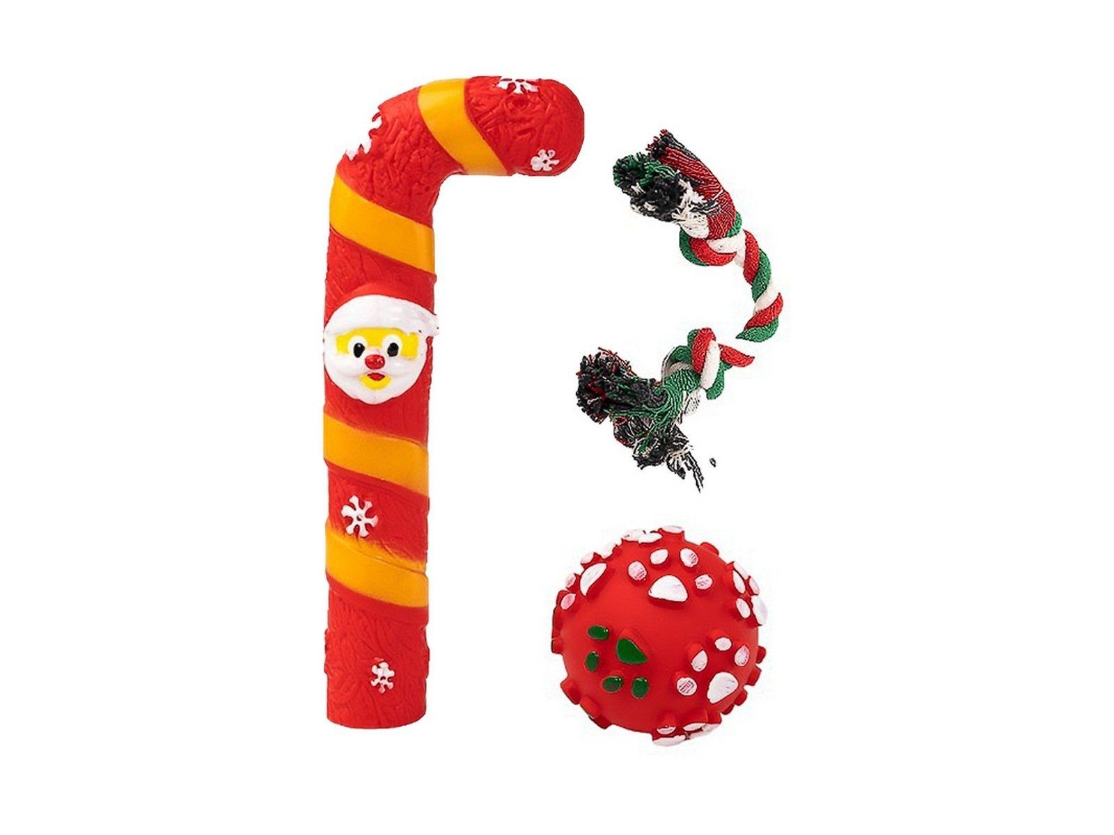 Ensemble De Jouets De Nol Grinants Pour Chien, Jouet  Mc... - 2