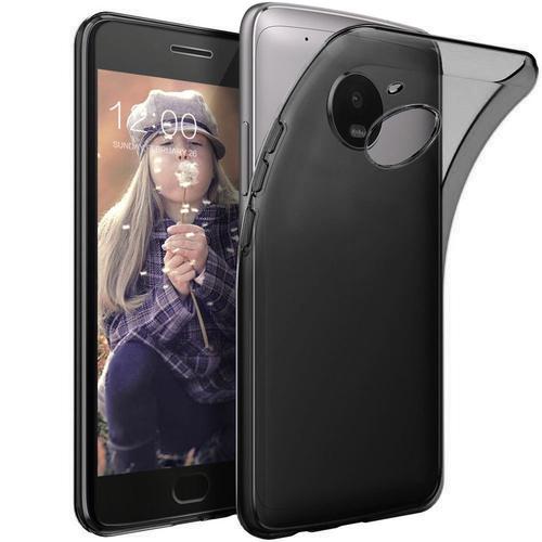Housse Motorola Moto G5  X 2017, Etui Housse Coque De Protection Ultra Fine Silicone  Tpu Gel Pour Motorola Moto G5  X 2017 (Jelly - Noir)