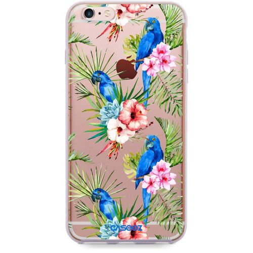 Trend-X Caseez Back Case ""Parrots"" Pour Apple Iphone 6/ 6s, Transparent; S'adapte Iphone 6, Iphone 6s