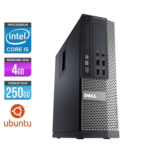 Dell Optiplex 790 SFF - Intel Core i5-2400 / 3.10 GHz - RAM 4 Go - HDD 250 Go - DVD - GigaBit Ethernet - Ubuntu - Linux