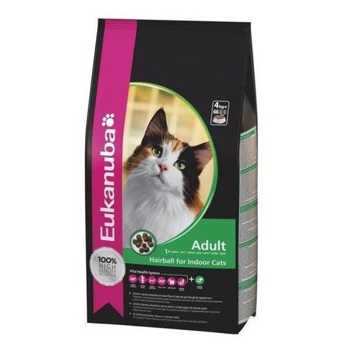 Croquettes Eukanuba Pour Chat Adulte Hairball Control Sac 2 Kg (Dluo 6 Mois)