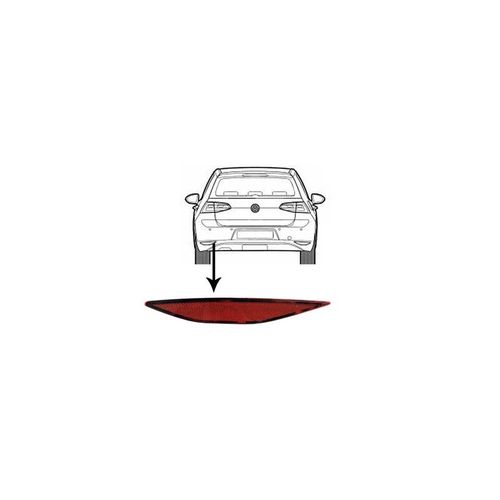 Catadioptre Arrière Gauche Pour Volkswagen Golf 7 De Nov 2012 À 2017 Version 3 Ou 5 Portes, Sauf Finition R-Line