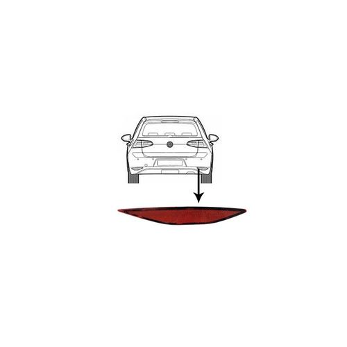 Catadioptrique Arrière Droit Pour Volkswagen Golf 7 De Nov 2012 À 2017 Version 3 Ou 5 Portes, Sauf Finition R-Line
