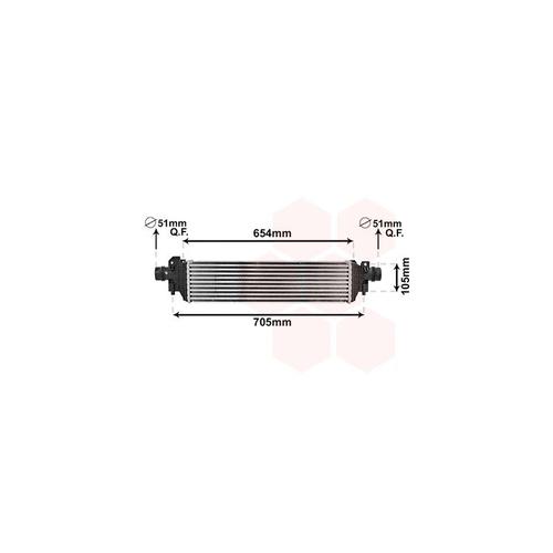 Intercooler Pour Chevrolet Trax D'après 2013 Version 1.7 Td