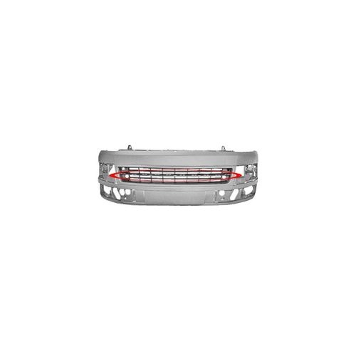 Pare-Chocs Avant En Primer Avec Emplacement De Moulure Chromée Pour Volkswagen Transporter T5 De 2009 À 2015