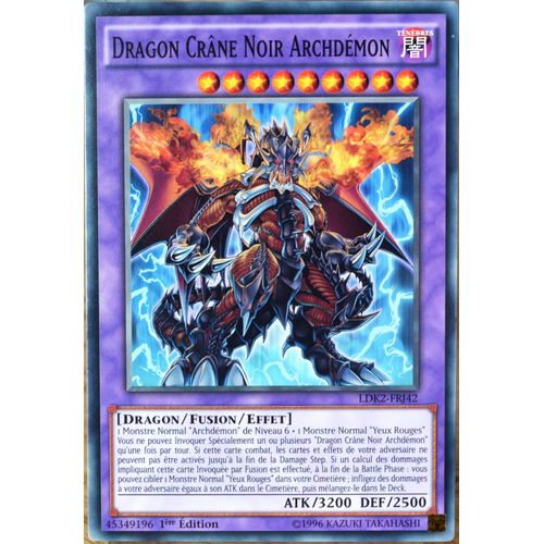 Carte Yu-Gi-Oh Ldk2-Frj42 Dragon Crâne Noir Archdémon Neuf Fr