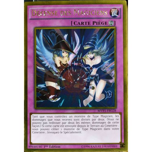 Carte Yu-Gi-Oh Mvp1-Frg28 Défense Des Magiciens Gold Rare Neuf Fr