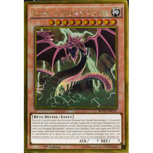 Carte Yu-Gi-Oh Mvp1-Frg57 Slifer, Le Dragon Célèste Neuf Fr