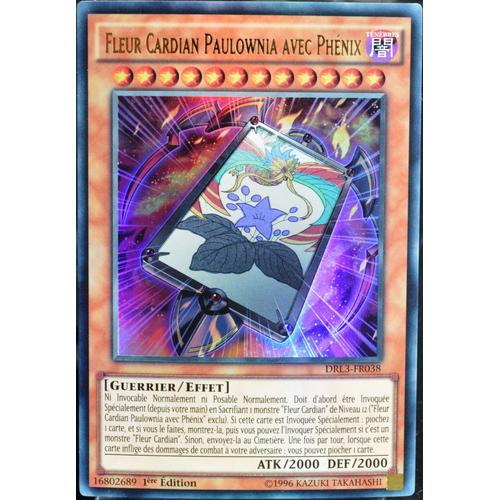 Carte Yu-Gi-Oh Drl3-Fr038 Fleur Cardian Paulownia Avec Phénix Neuf Fr