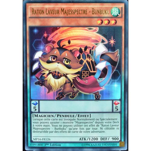 Carte Yu-Gi-Oh Mp16-Fr126 Raton Laveur Majesspectre - Bunbuku Neuf Fr