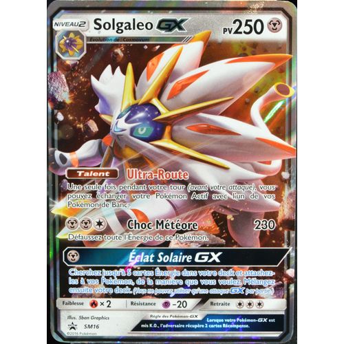 Carte Pokémon Sm16 Solgaleo Gx 250 Pv Promo Neuf Fr