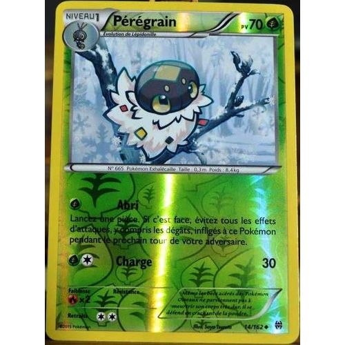 Carte Pokémon 14/162 Pérégrain 70 Pv - Reverse Xy - Impulsion Turbo Neuf Fr
