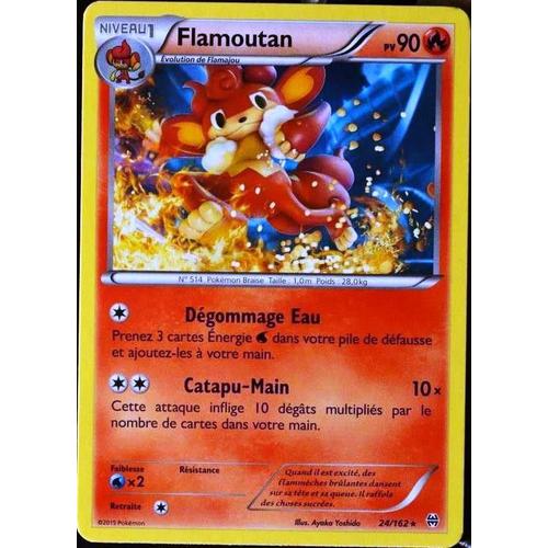 Carte Pokémon 24/162 Flamoutan Xy08 - Impulsion Turbo Neuf Fr
