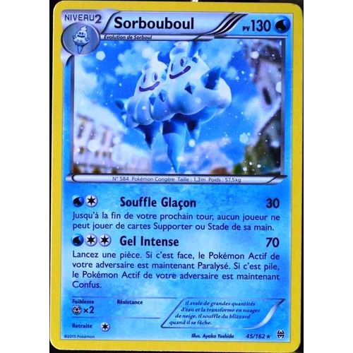 Carte Pokémon 45/162 Sorbouboul Xy08 - Impulsion Turbo Neuf Fr