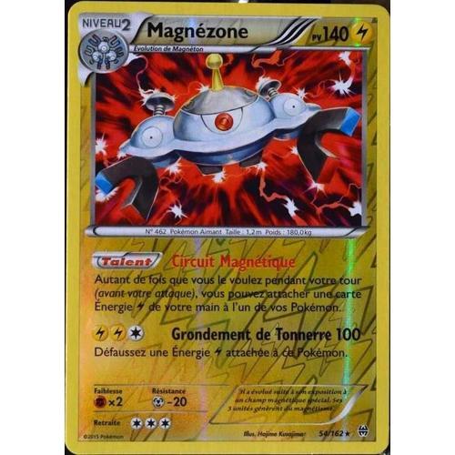 Carte Pokémon 54/162 Magnézone 140 Pv - Reverse Xy08 - Impulsion Turbo Neuf Fr