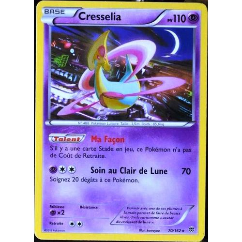 Carte Pokémon 70/162 Cresselia Xy - Impulsion Turbo Neuf Fr