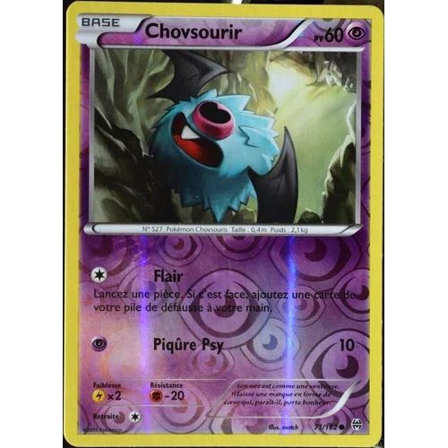 Carte Pokémon 71/162 Chovsourir 60 Pv - Reverse Xy08 - Impulsion Turbo Neuf Fr